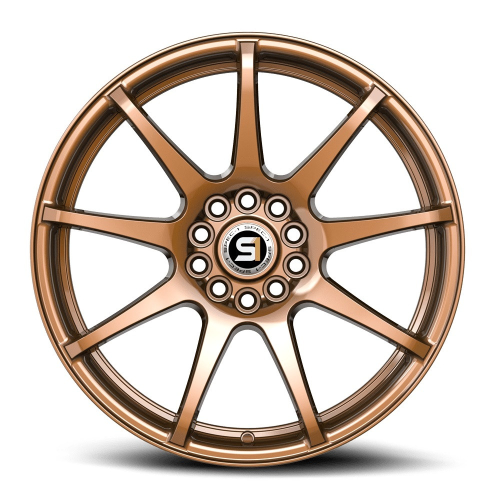 Spec-1 SP-67 Wheels 17 Inch 4x100 4x114.3 Gloss Bronze A2i Wheel and T
