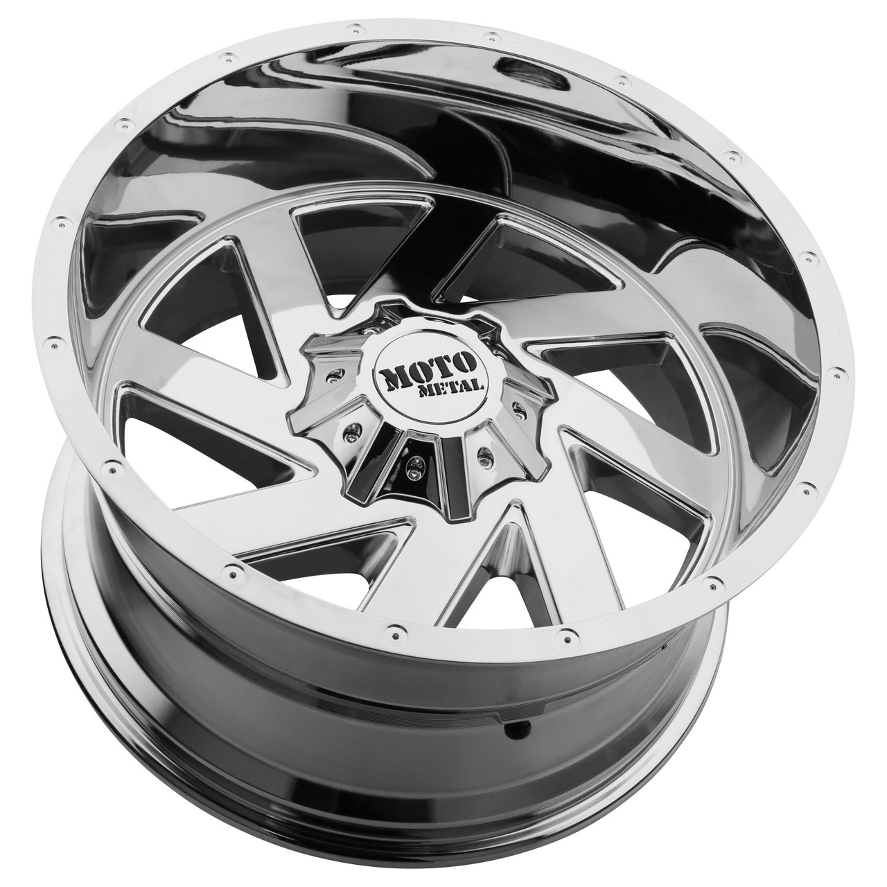 Moto Metal MO988 Melee 22x10 8x6.5 Chrome Wheel 22" -18mm Rim