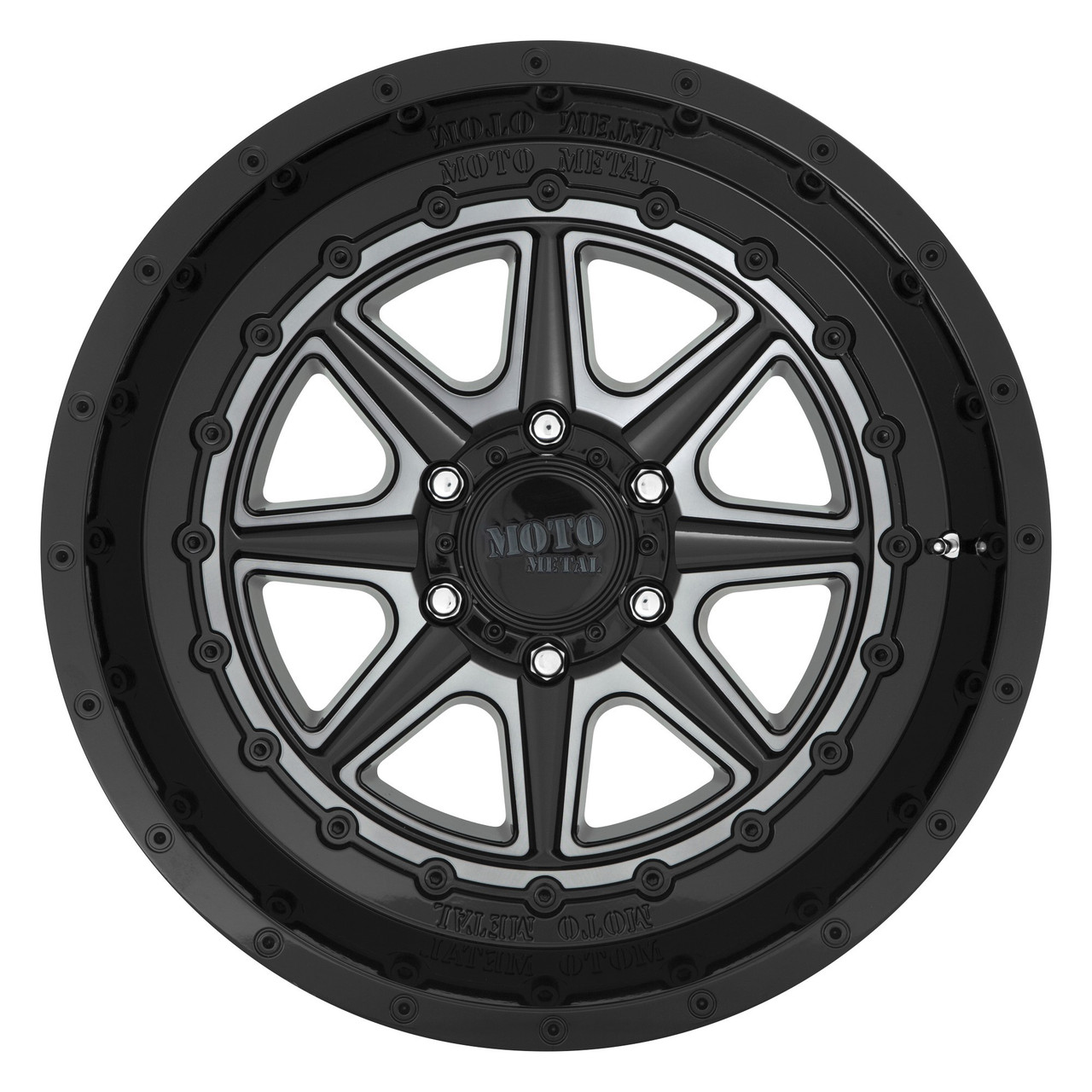 Moto Metal MO801 Phantom 20x12 6x5.5 Gloss Black Gray Tint Wheel 20" -44mm