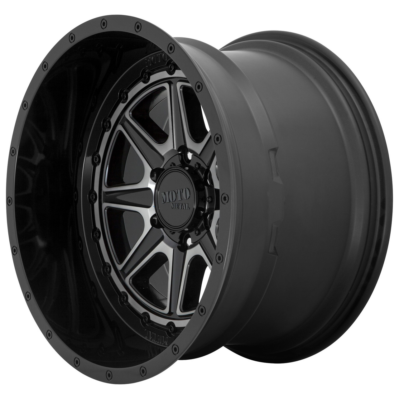 Moto Metal MO801 Phantom 20x12 6x5.5 Gloss Black Gray Tint Wheel 20" -44mm