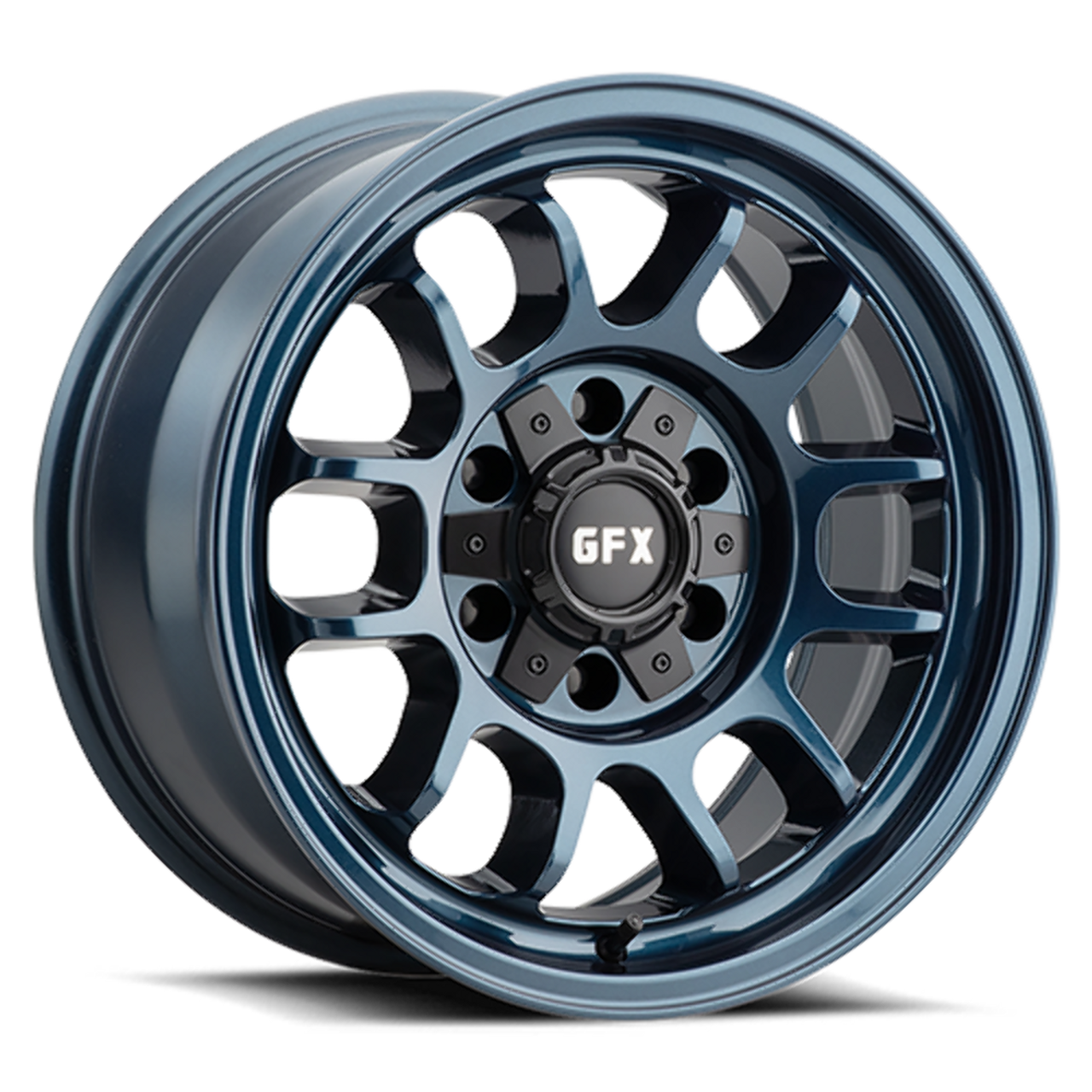 18" Voxx G-FX TR28 Metallic Blue 18x9 Wheel 6x135 6x5.5 18mm Rim For GMC Ford