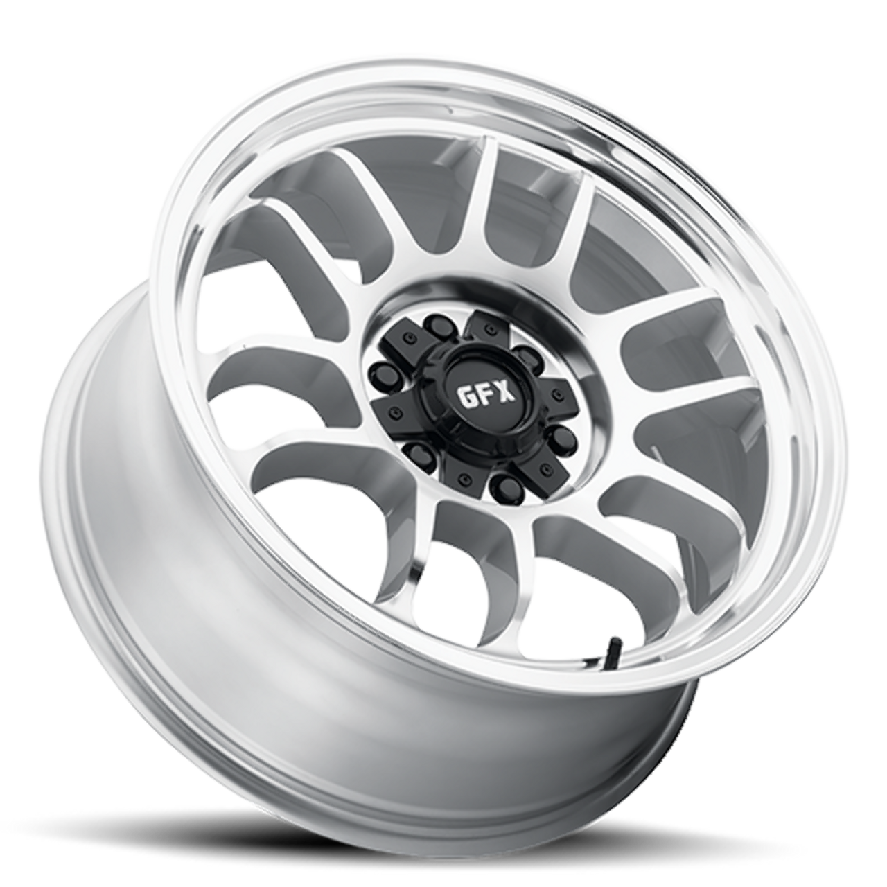 18" Voxx G-FX TR28 Silver Full Machine Face & Lip 18x9 Wheel 6x135 6x5.5 Rim 18mm