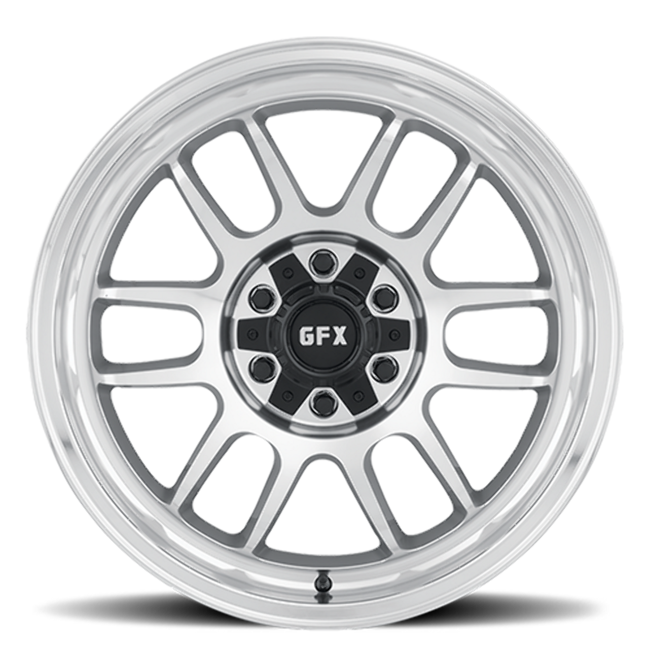 18" Voxx G-FX TR28 Silver Full Machine Face & Lip 18x9 Wheel 6x135 6x5.5 Rim 18mm