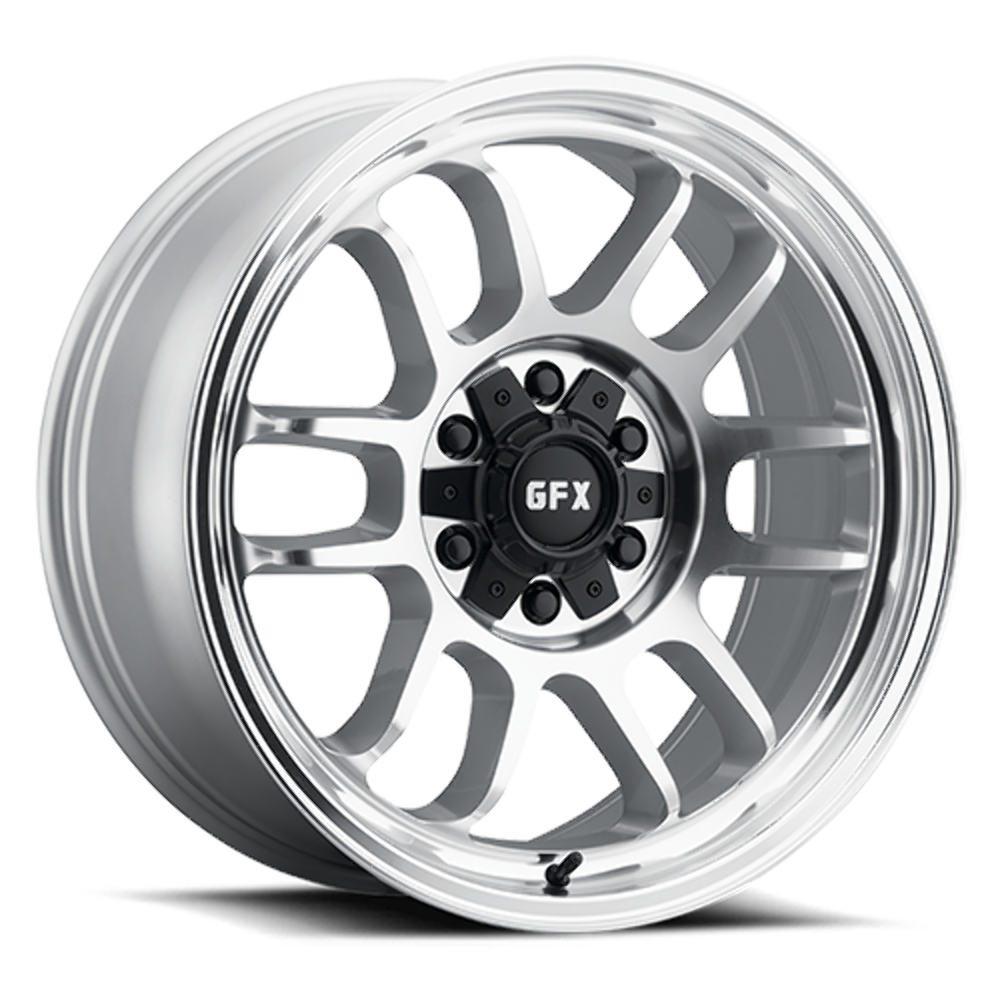 Set 4 20" Voxx G-FX TR28 Silver Full Machine Face 20x9 Wheels 6x135 6x5.5 18mm