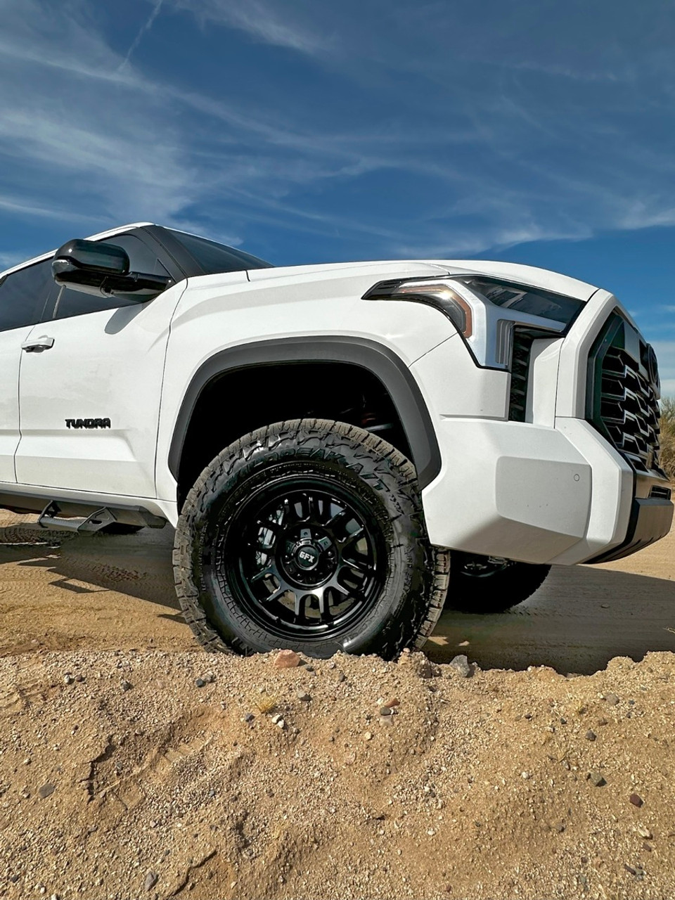 Set 4 17" Voxx G-FX TR28 Matte Black 17x8.5 Wheels 6x5.5  -6mm For Chevy GMC Ram