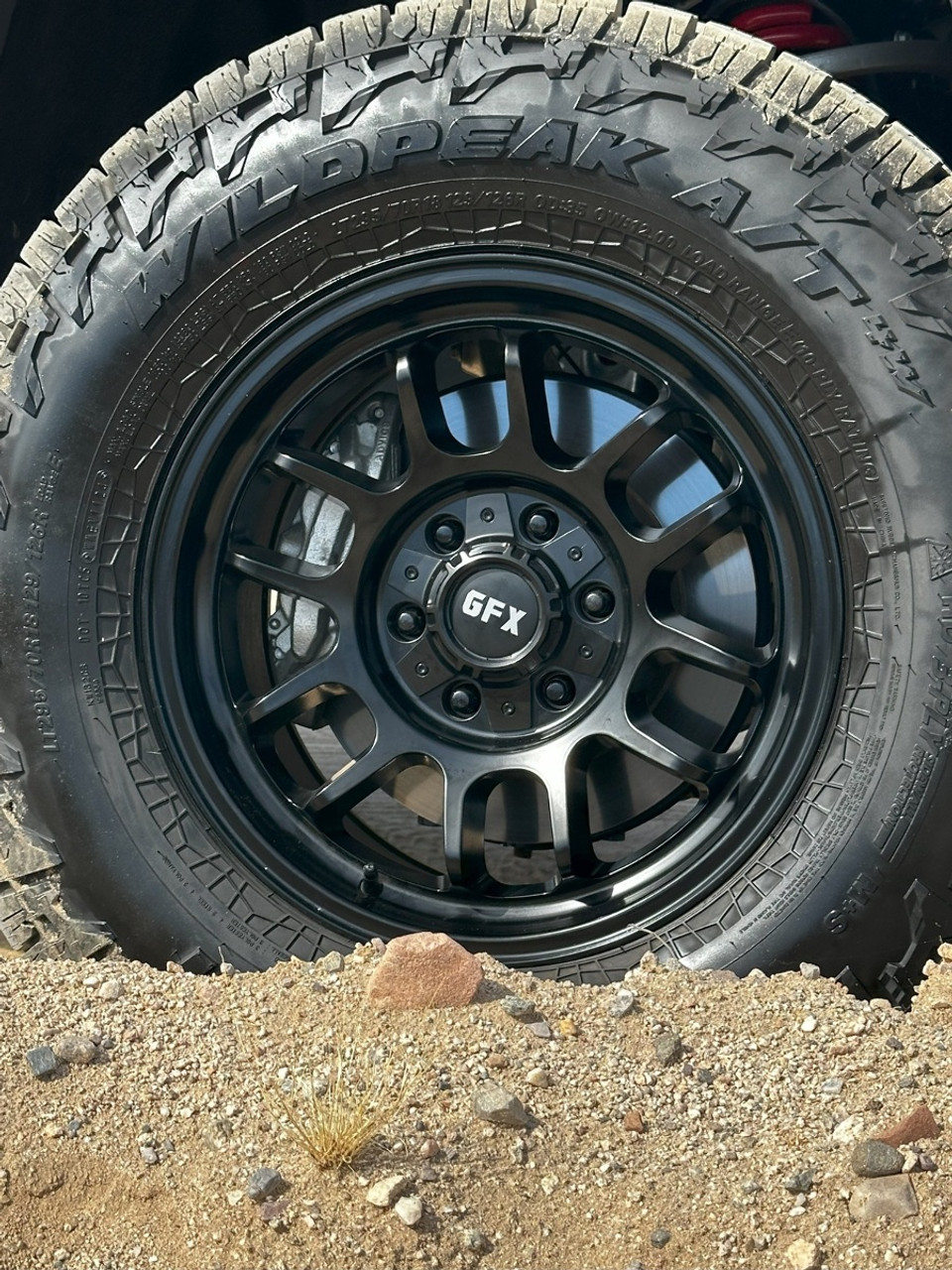 18" Voxx G-FX TR28 Matte Black 18x9 Wheel 6x5.5  0mm Rim For Chevy GMC Ram