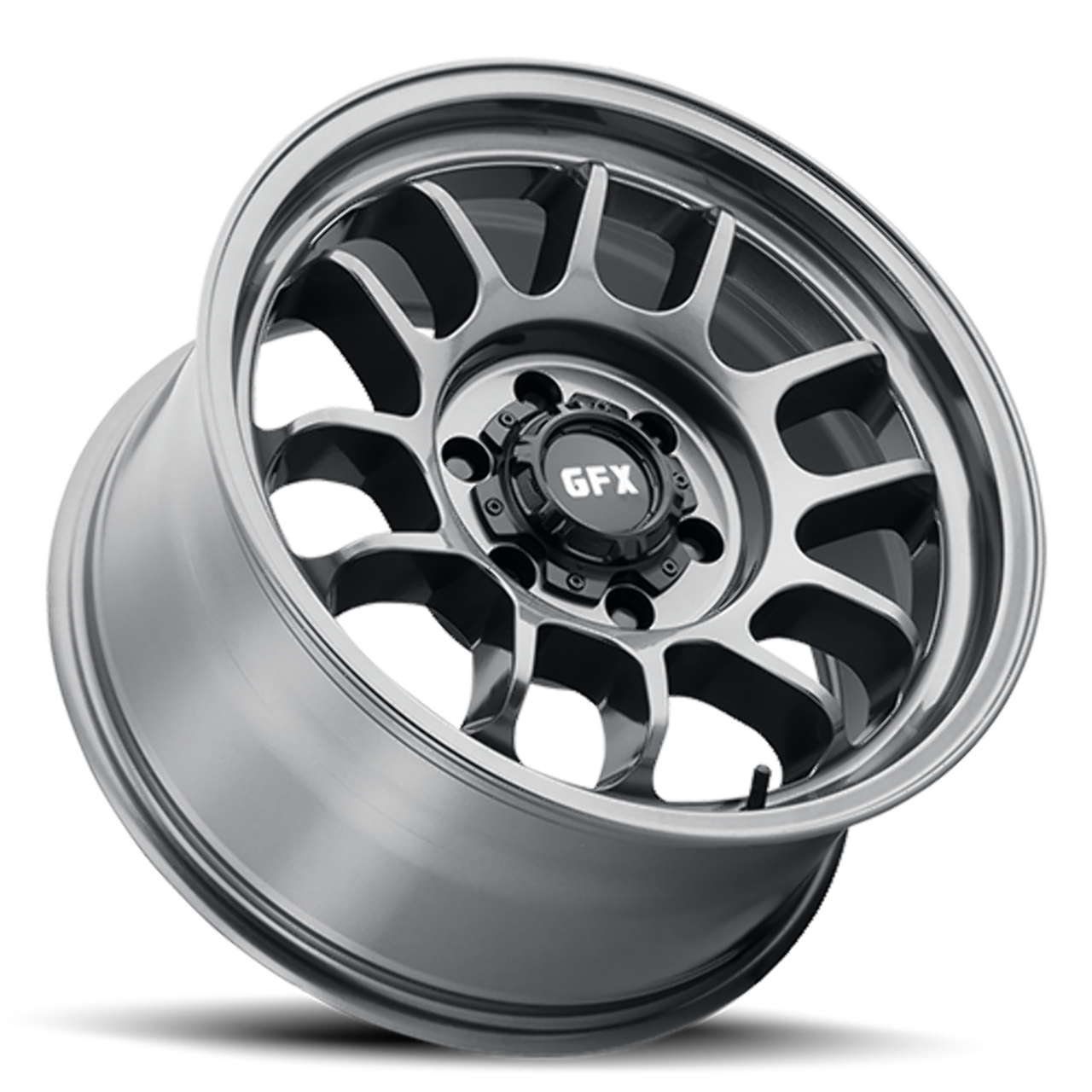 18" Voxx G-FX TR28 Gloss Gun Metal 18x9 Wheel 6x135 6x5.5 18mm Rim For GMC Ford