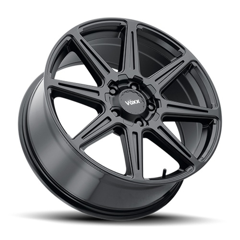Set 4 18" Voxx Rocca Matte Black 18x8.5 Wheels 6x132 6x5.5 35mm Rims For Chevy