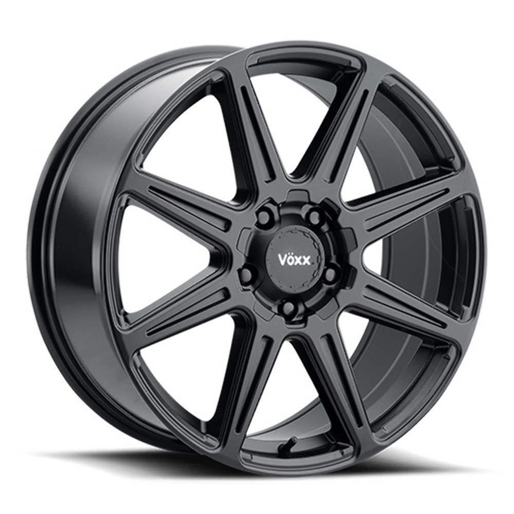 20" Voxx Rocca Matte Black 20x8.5 Wheel 5x5 5x5.5 35mm Rim For Jeep Dodge
