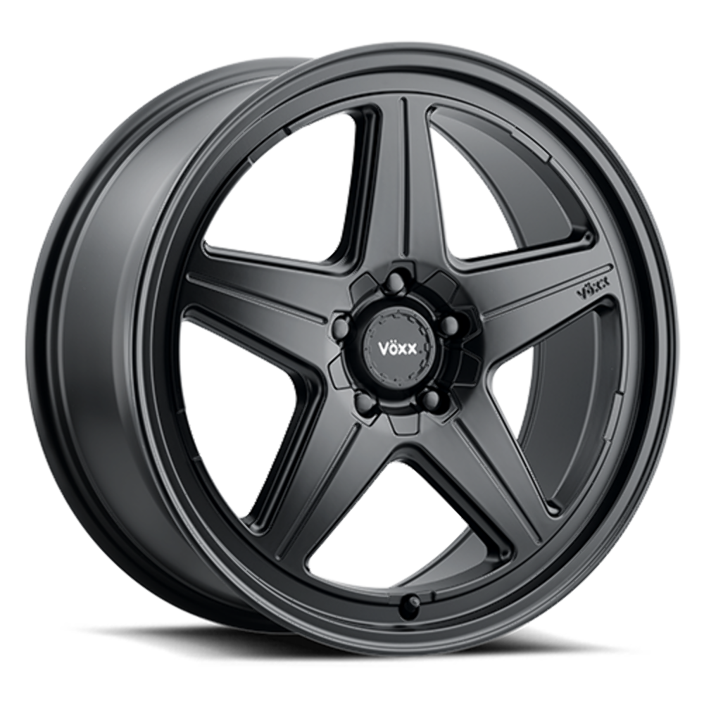 Set 4 19" Voxx Nesso Matte Black 19x8.5 Wheels 5x4.25 5x4.5 40mm Rims