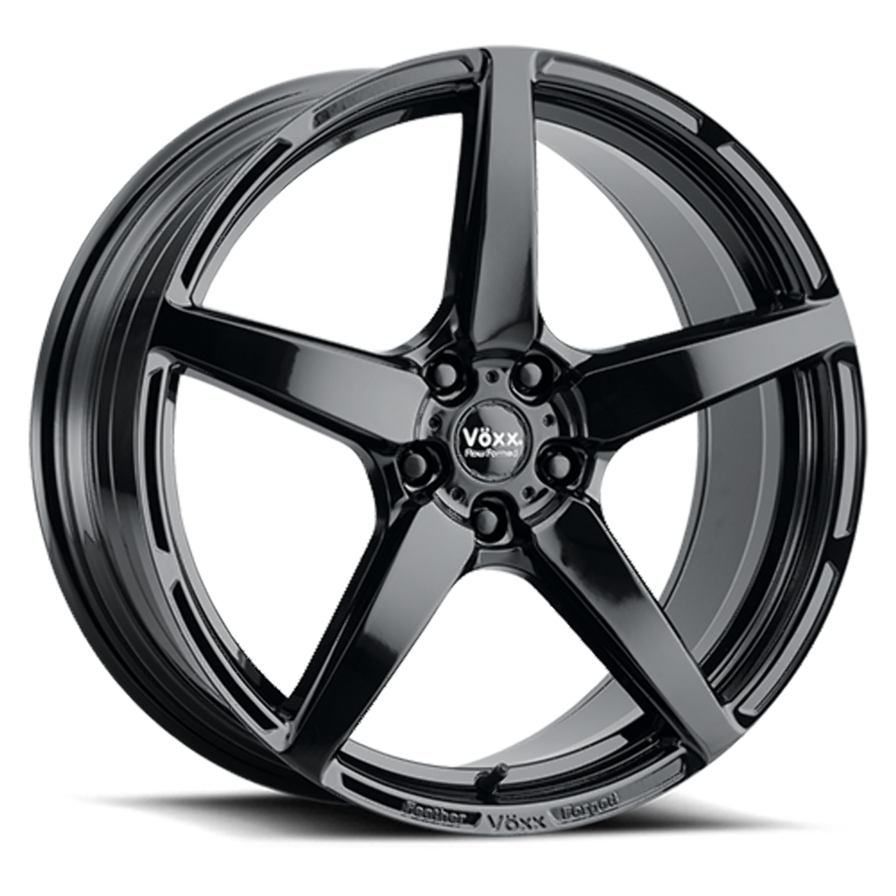 18" Voxx Modena Gloss Black 18x9 Wheel 5x120  30mm Rim