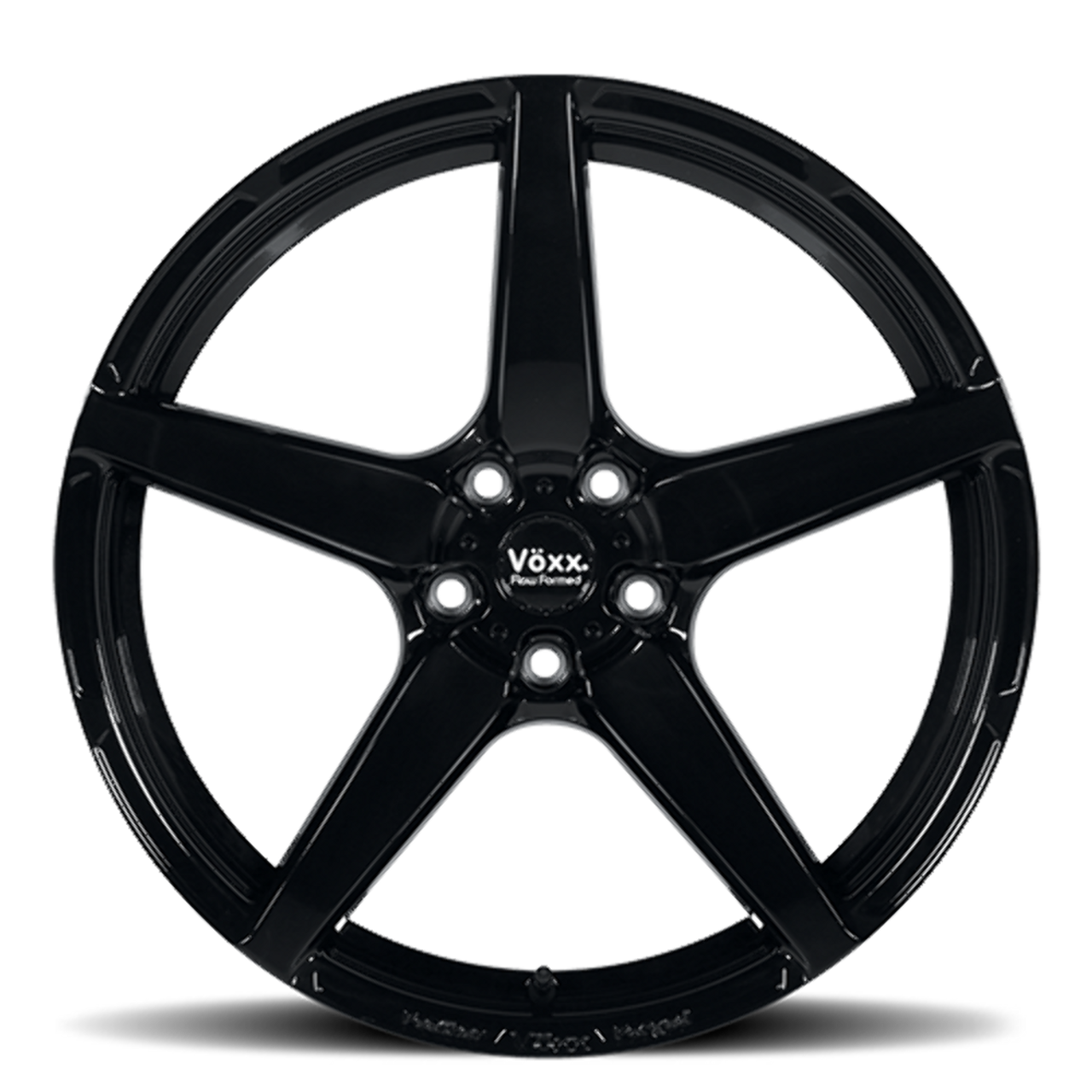 18" Voxx Modena Gloss Black 18x9 Wheel 5x120  30mm Rim