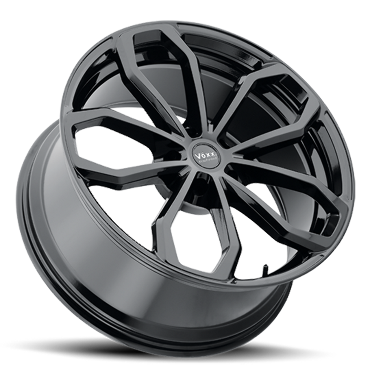 19" Voxx Malta Gloss Black 19x8.5 Wheel 5x120  35mm Rim