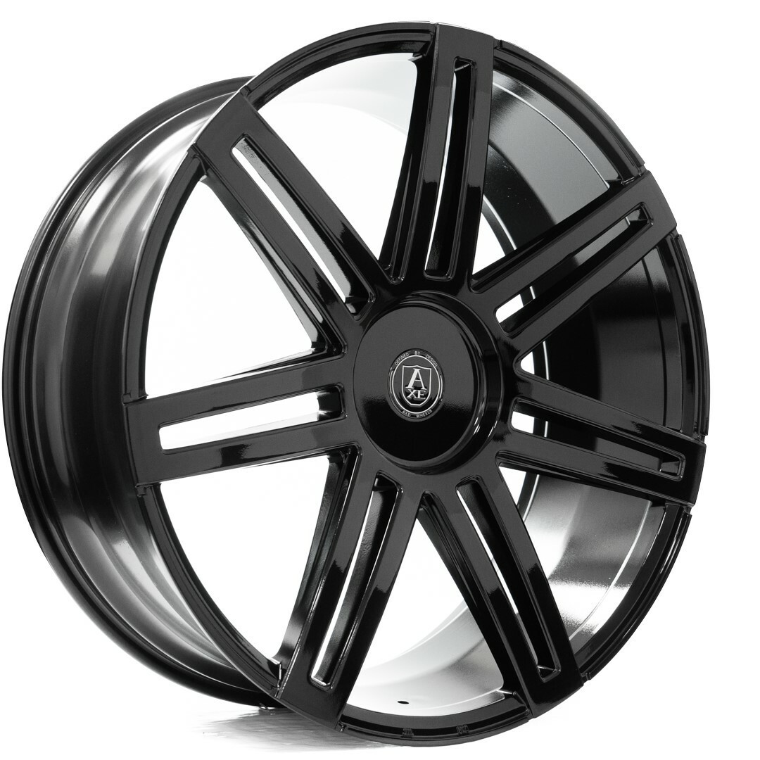24" Axe Wheels EX26 Gloss Black 24x10 Wheel 5x4.5 28mm Truck Suv Rim