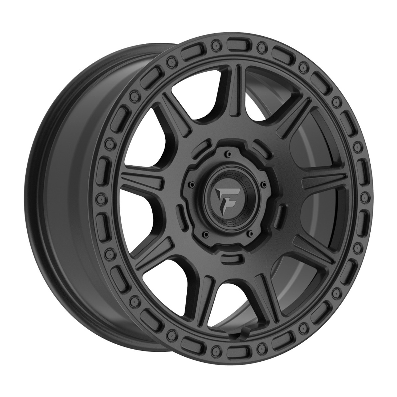 18" Fittipaldi Offroad FT110SB Satin Black 18x8 Wheel 5x108 5x4.5 35mm Rim