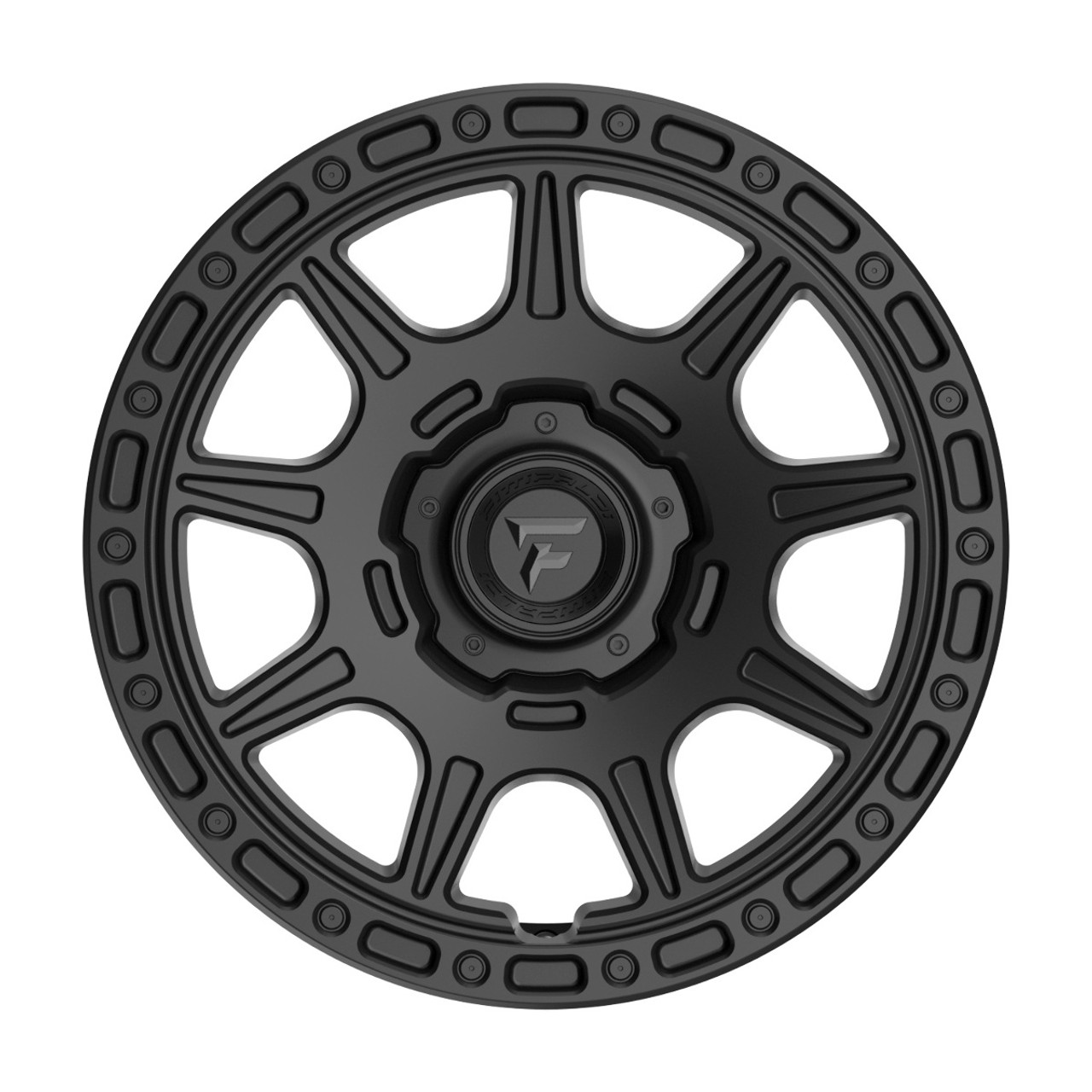 18" Fittipaldi Offroad FT110SB Satin Black 18x8 Wheel 5x108 5x4.5 35mm Rim