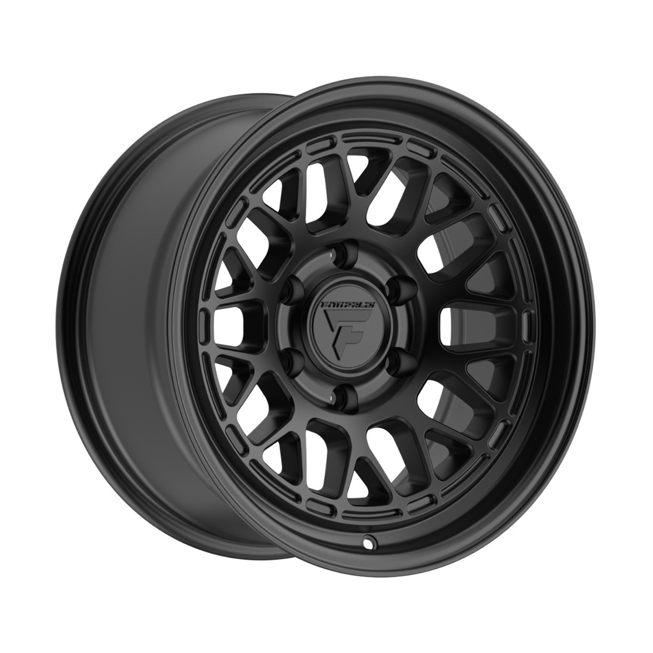 Set 4 17" Fittipaldi Offroad FT113SB Satin Black 17x8.5 Wheels 6x5.5 -06mm Rims
