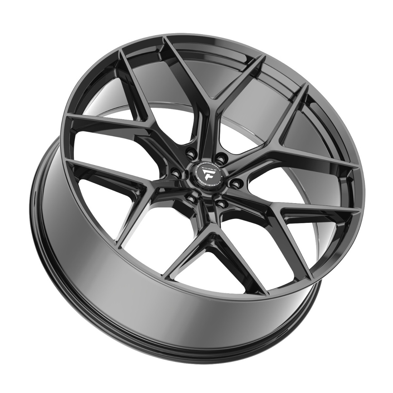 24" Fittipaldi Street FS374B Gloss Black 24x10 Wheel 6x5.5 30mm Truck Suv Rim