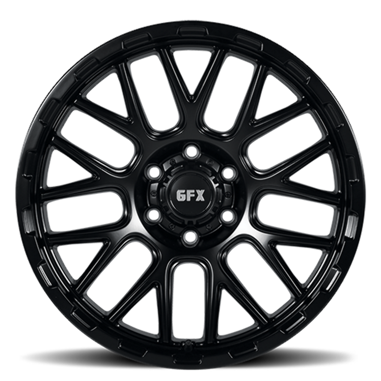 18" Voxx G-FX TM7 Matte Black 18x9 Wheel 6x135 12mm Rim For Ford Lincoln