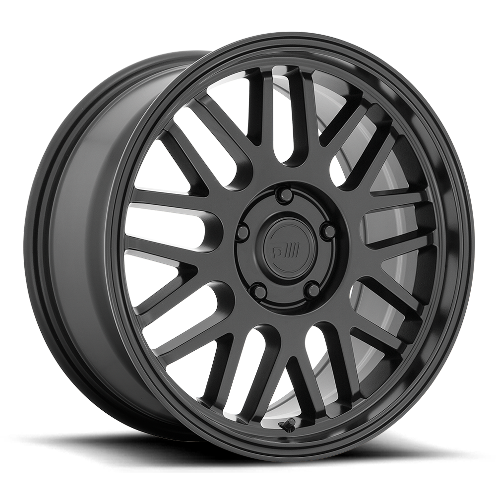Motegi MR144 M9 18x8.5 5x112 Satin Black Wheel 18" 42mm Rim