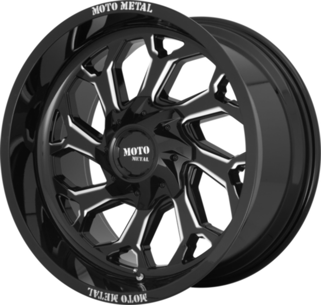 Moto Metal MO999 20x10 6x135 6x5.5 Gloss Black Milled Wheel 20" -18mm Lifted Rim Moto Metal MO999 20x10 6x135 6x5.5 Gloss Black Milled Wheel 20" -18mm Lifted Rim