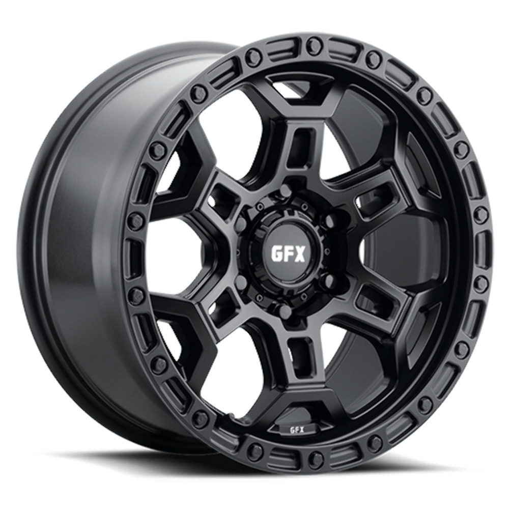 18" Voxx G-FX TR33 Matte Black 18x9 Wheel 6x5.5 20mm Rim For Chevy GMC Ram