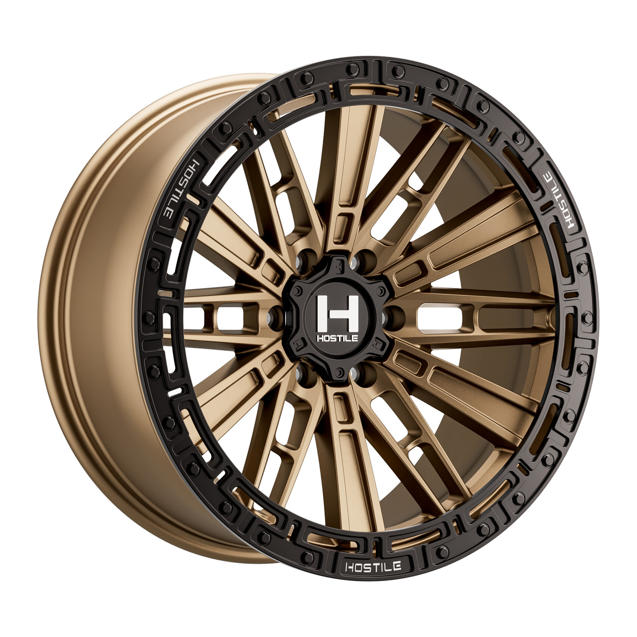17" Hostile H129 Mojave Bronze 17x9 Wheel 6x5.5 0mm For Chevy GMC Ram Cadillac