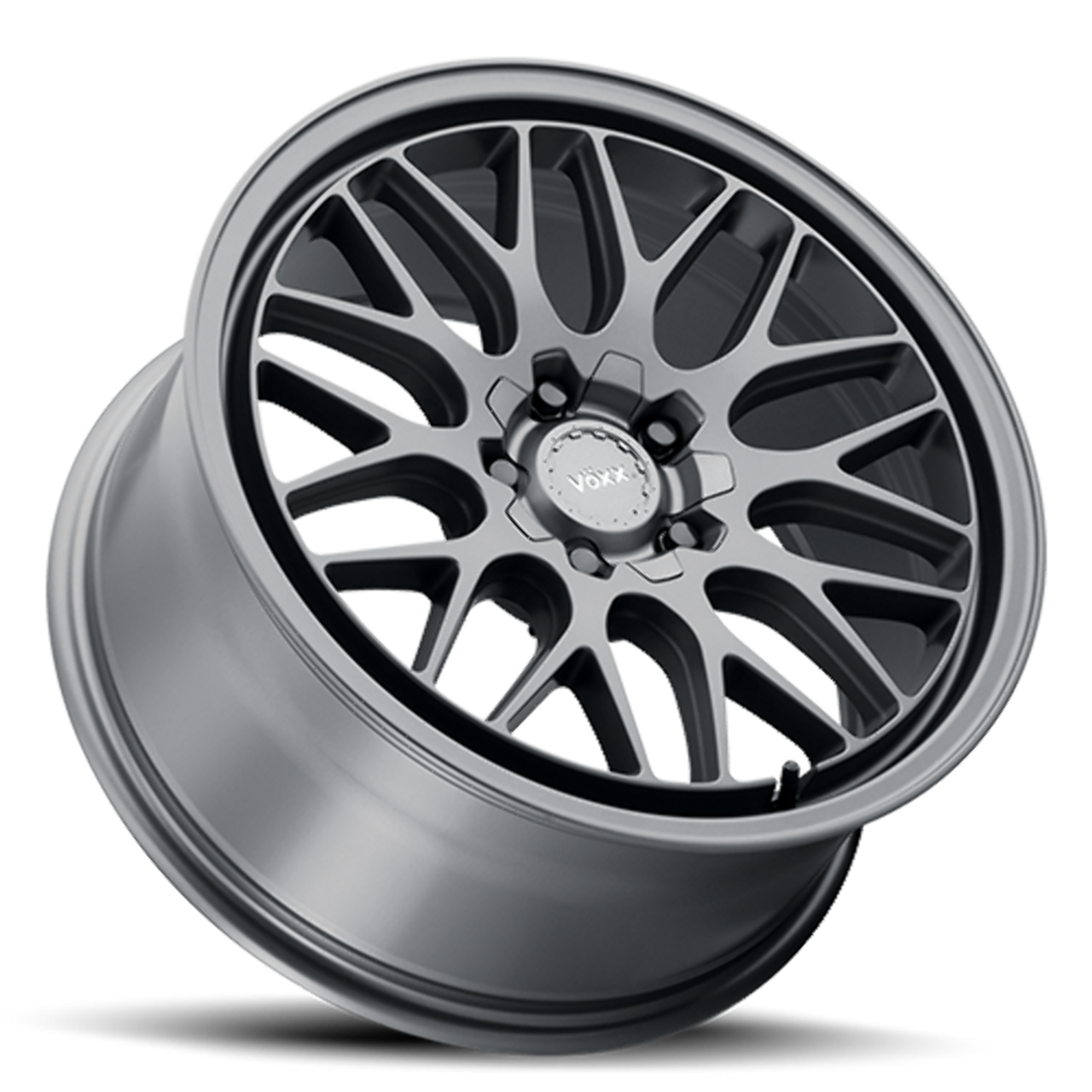 17" Voxx Nogara Carbon Grey 17x7.5 Wheel 5x4.25 5x4.5 40mm Rim