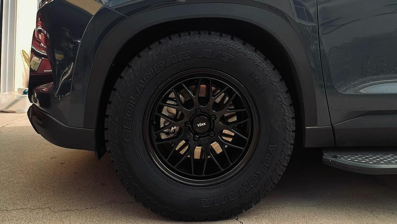 17" Voxx Nogara Matte Black 17x7.5 Wheel 5x112 5x120 40mm Rim