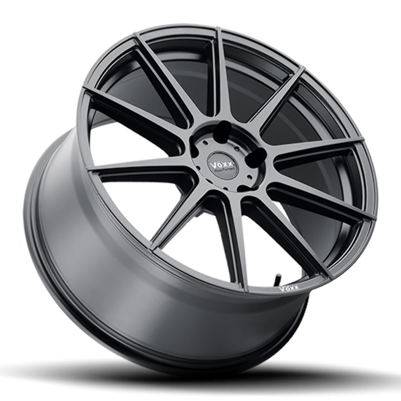 18" Voxx Lucca Matte Black 18x8.5 Wheel 5x112  32mm Rim