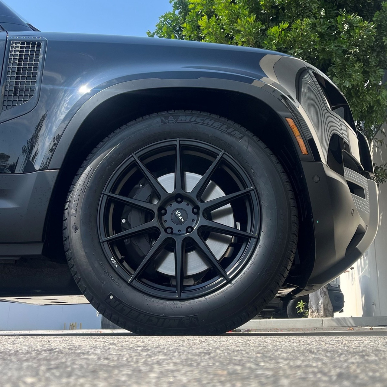 18" Voxx Lucca Matte Black 18x8.5 Wheel 5x112  32mm Rim