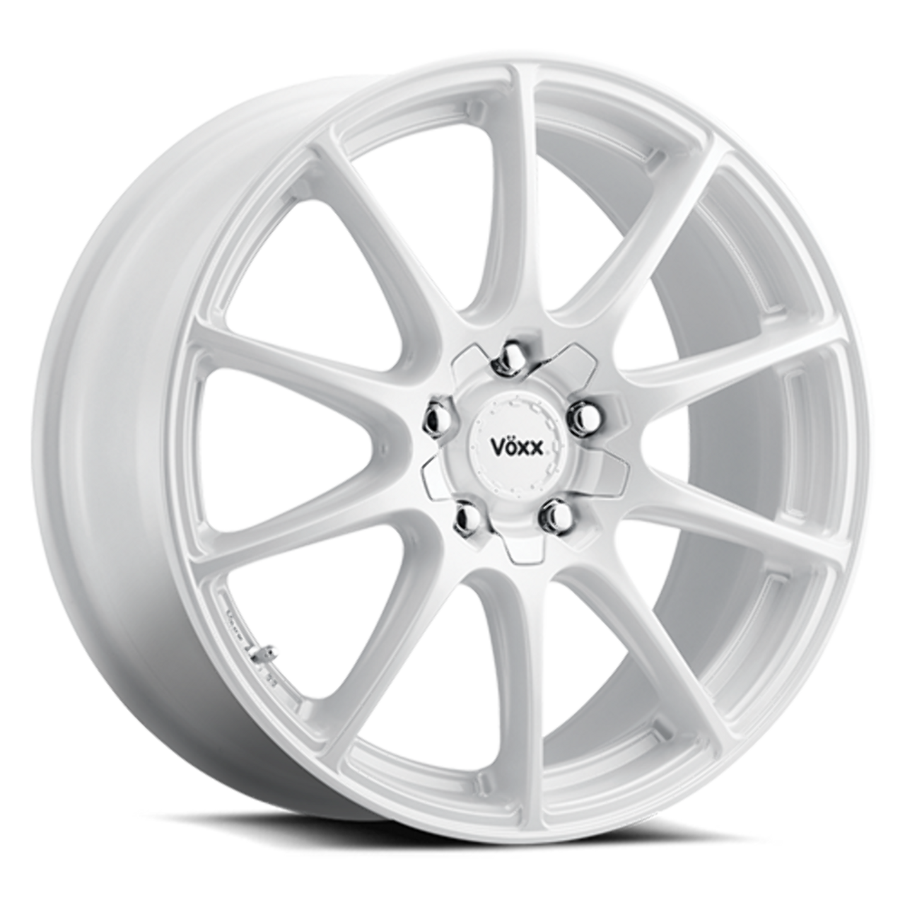 18" Voxx Cotto White 18x8 Wheel 5x4.25 5x4.5 40mm Rim