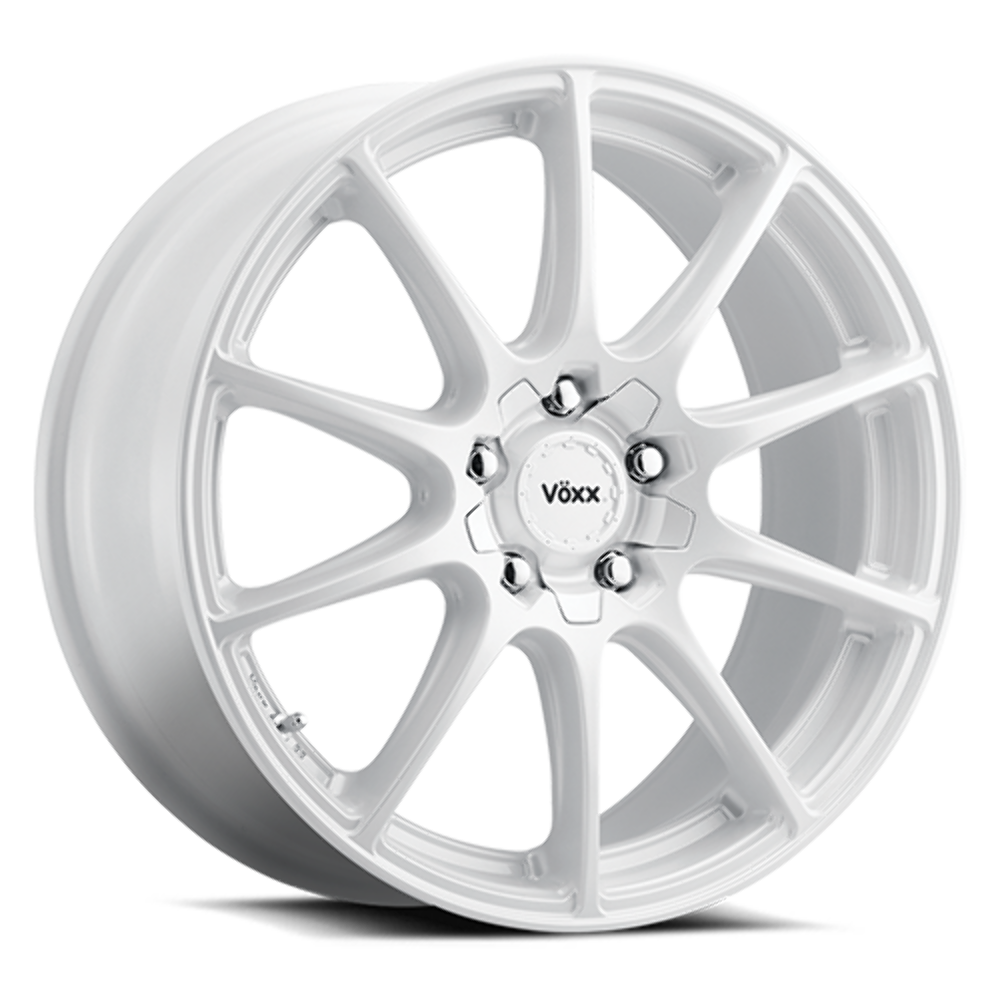 Set 4 18" Voxx Cotto White 18x8 Wheels 5x4.25 5x4.5 40mm Rims