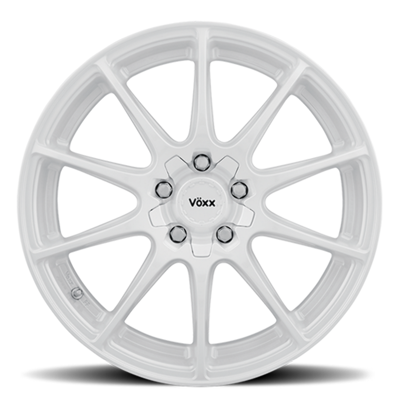 Set 4 18" Voxx Cotto White 18x8 Wheels 5x4.25 5x4.5 40mm Rims