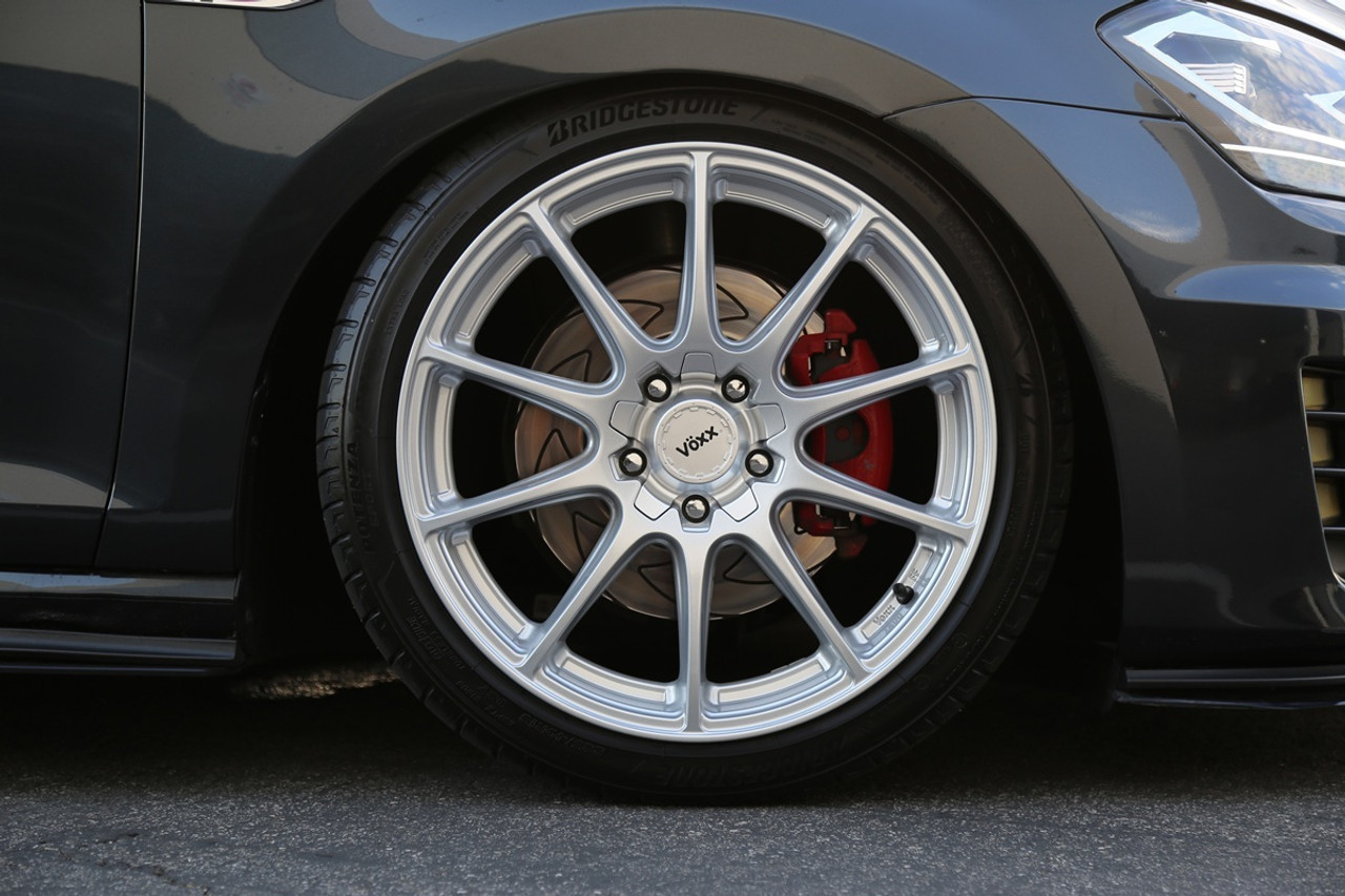 18" Voxx Cotto Silver 18x8 Wheel 5x4.25 5x4.5 40mm Rim