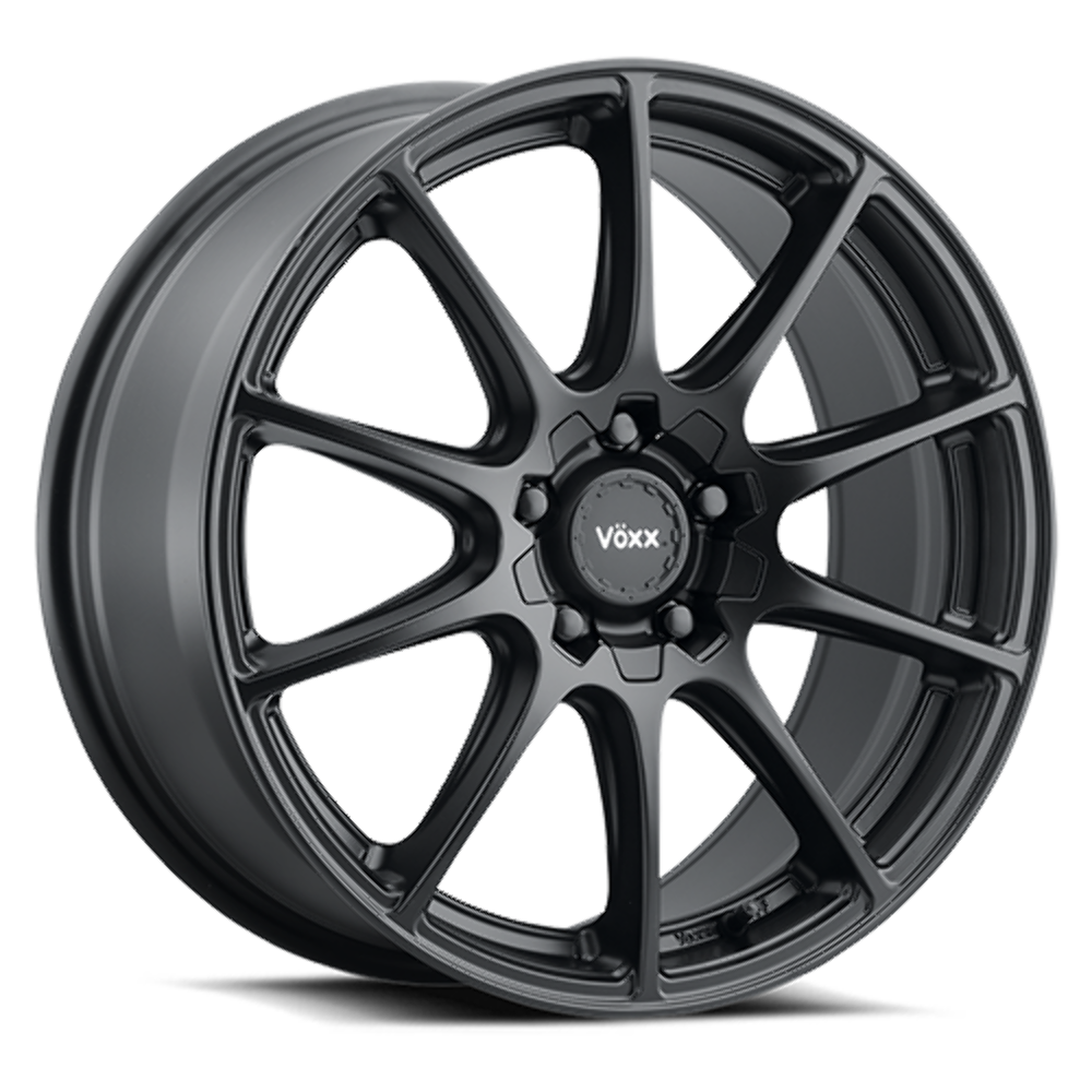 18" Voxx Cotto Matte Black 18x8 Wheel 5x112 5x120 45mm Rim