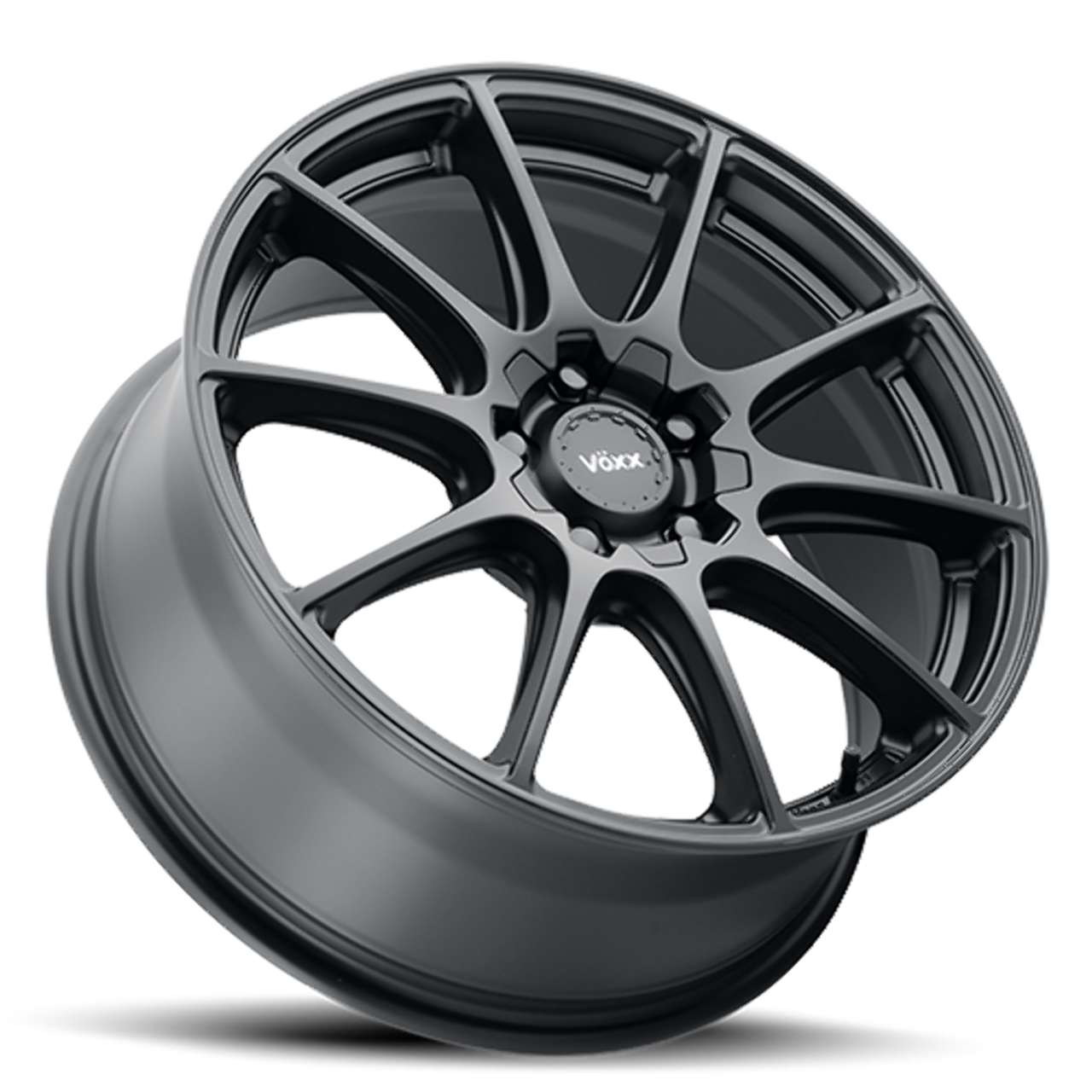 Set 4 17" Voxx Cotto Matte Black 17x7.5 Wheels 5x112 5x120 40mm Rims