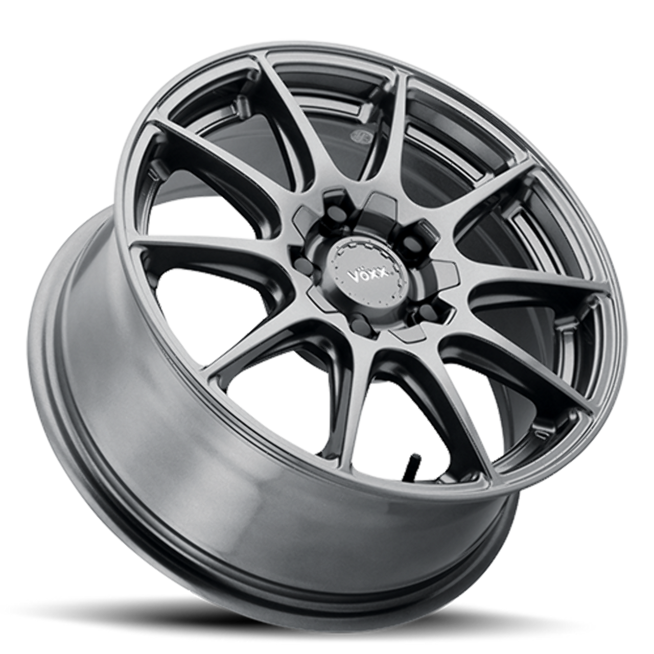 18" Voxx Cotto Gun Metal 18x8 Wheel 5x4.25 5x4.5 40mm Rim