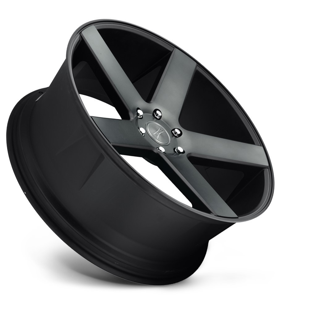 22" DUB 1PC S116 Baller 22x8.5 5x4.5 Matte Black Double Dark Tint Wheel 38mm Rim