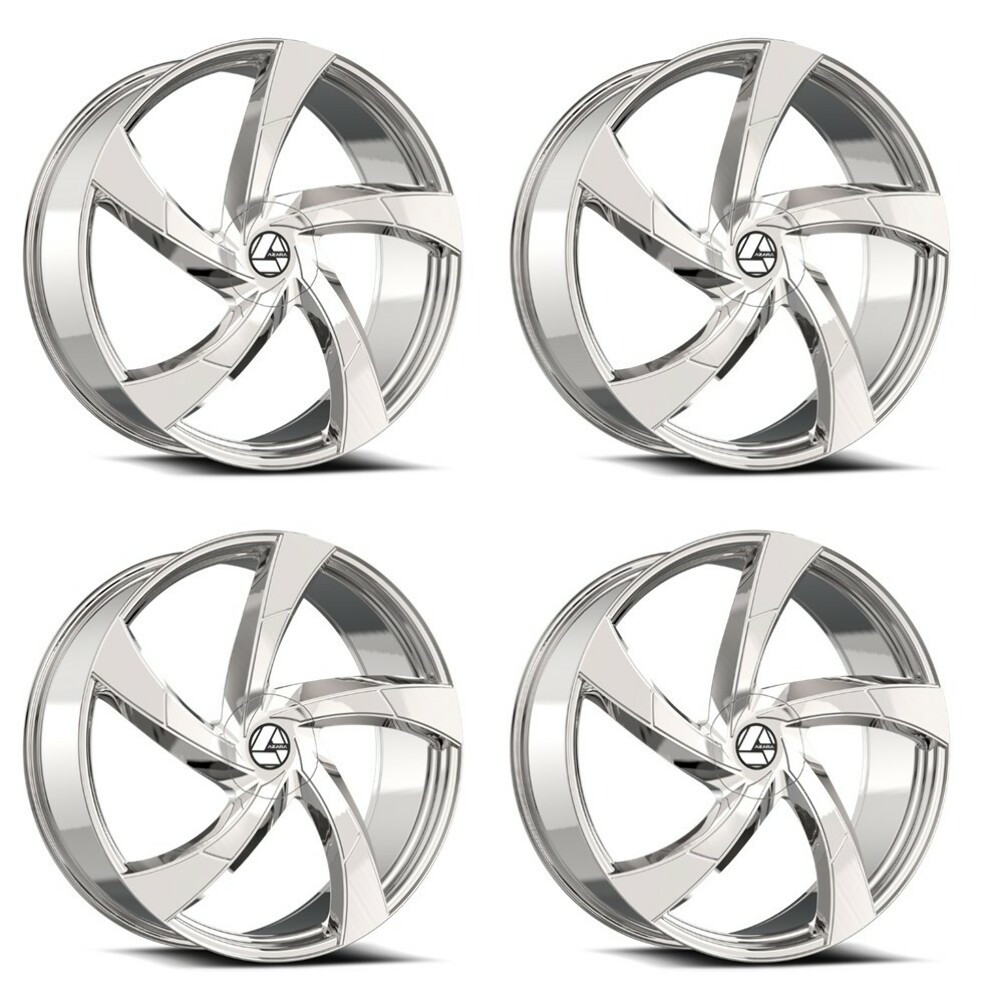 Azara AZA-524 Wheels 22 Inch 5x4.5 (5x114.3) 5x120 Nano Chrome A2i Whe
