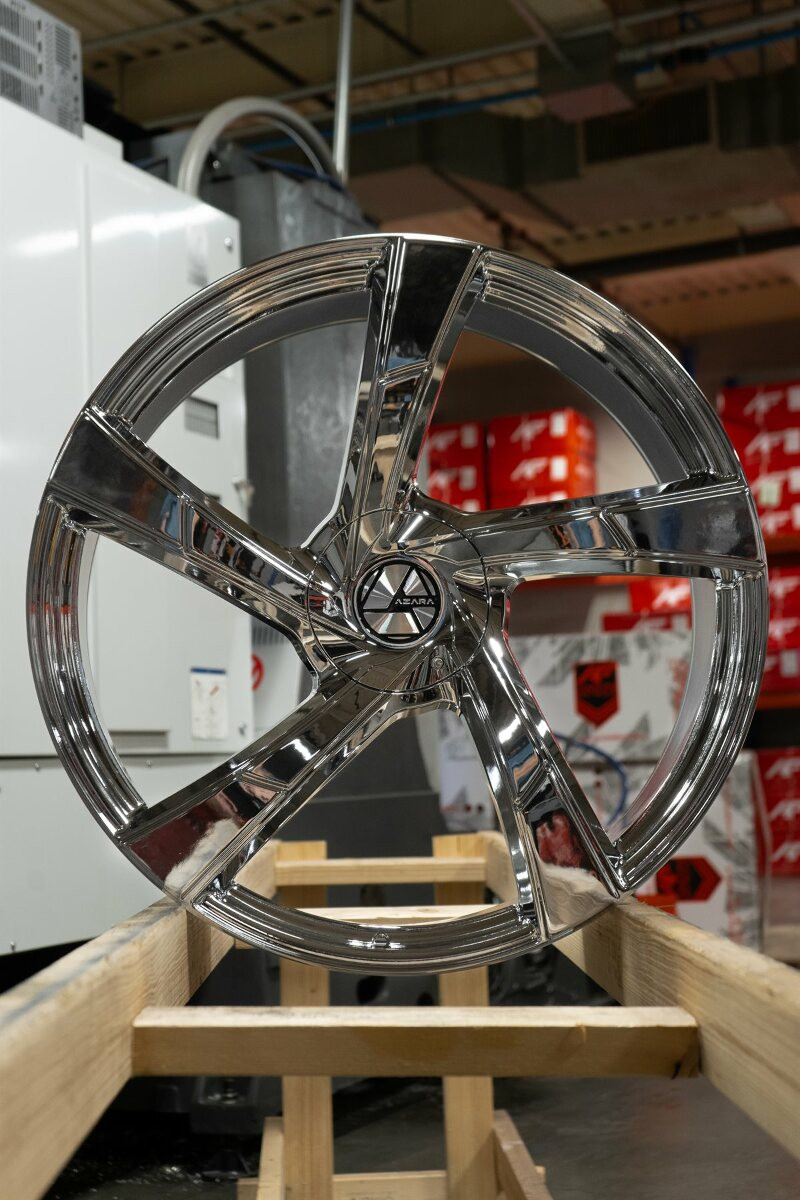 Azara AZA-524 Wheels 22 Inch 5x4.5 (5x114.3) 5x120 Nano Chrome A2i Whe