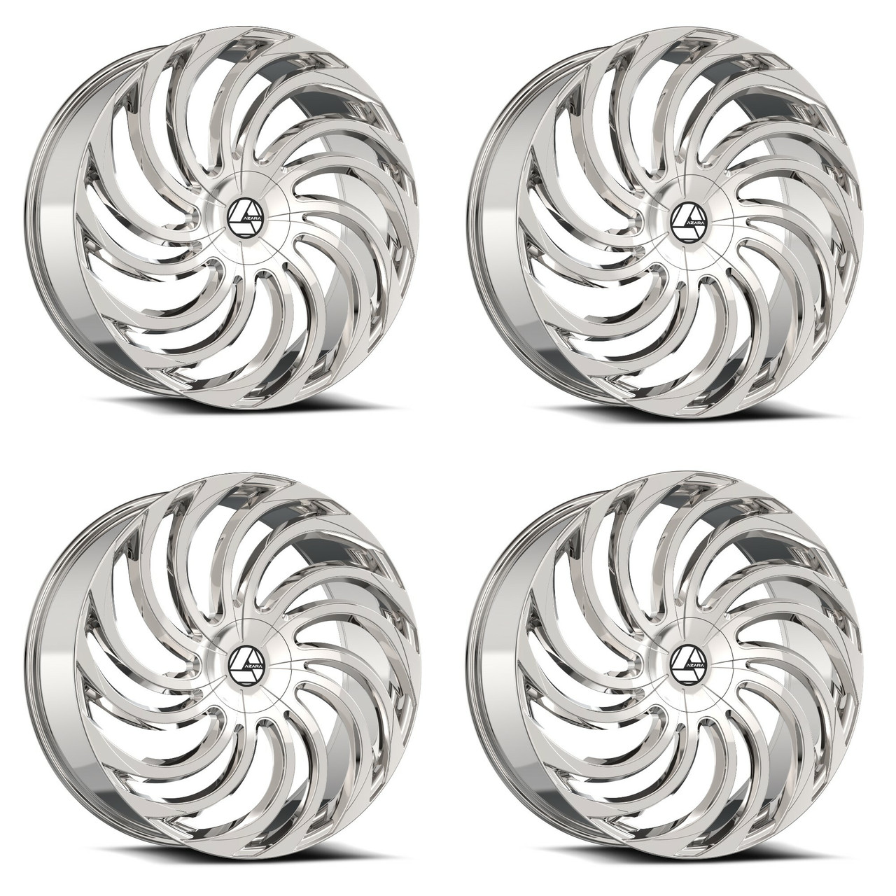 Azara AZA-534 Wheels 18 Inch 5x4.5 (5x114.3) 5x120 Nano Chrome A2i Whe