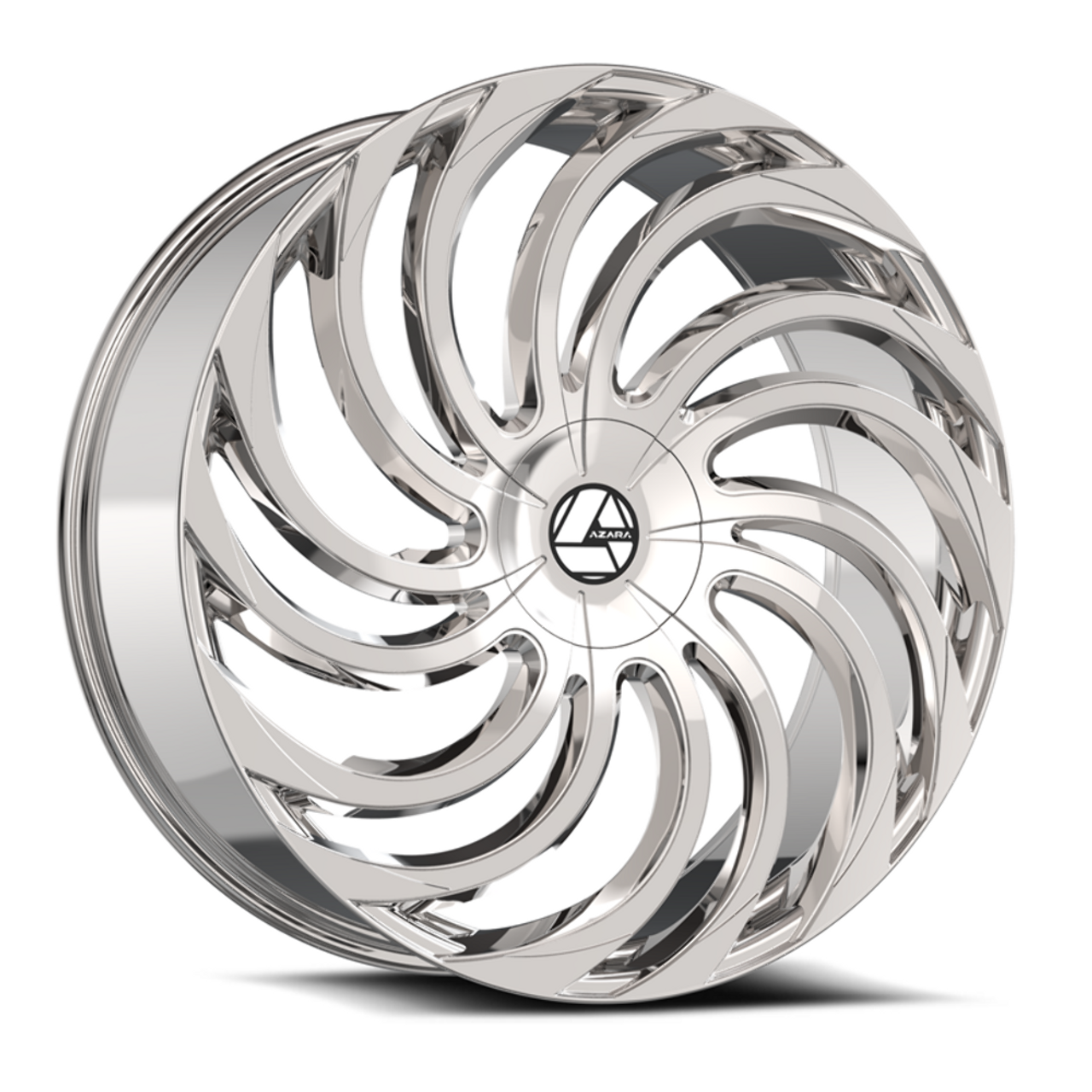 Set 4 18" Azara AZA-534 Nano Chrome 18x8 Wheels 5x4.5 5x120 35mm Rims