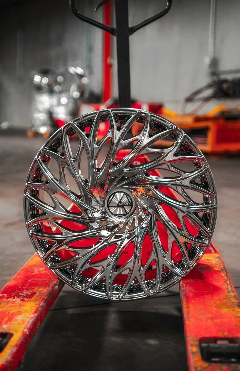 Azara AZA-525 Wheels 18 Inch 5x112 5x4.5 (5x114.3) Nano Chrome A2i Whe