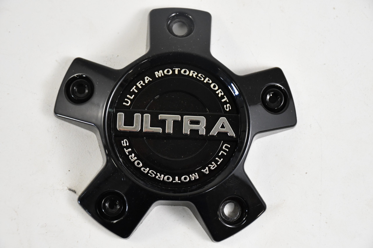 Ultra Black / Chrome Center Cap Hub Cap A89-9058BK 4.25"