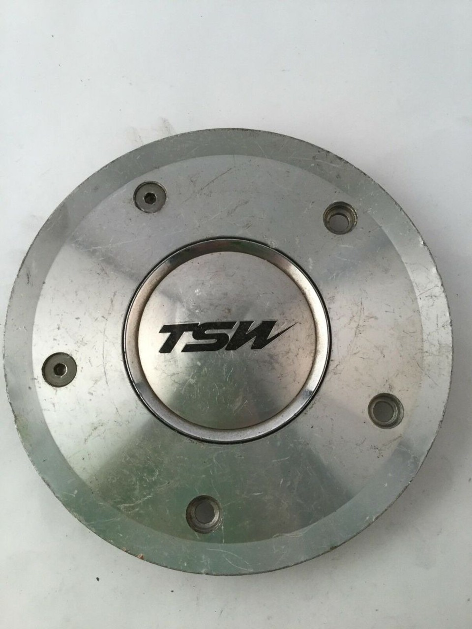 TSW Wheel Center Hub Cap Machine Finish CAP-TO85 6.25" Diameter TSW10
