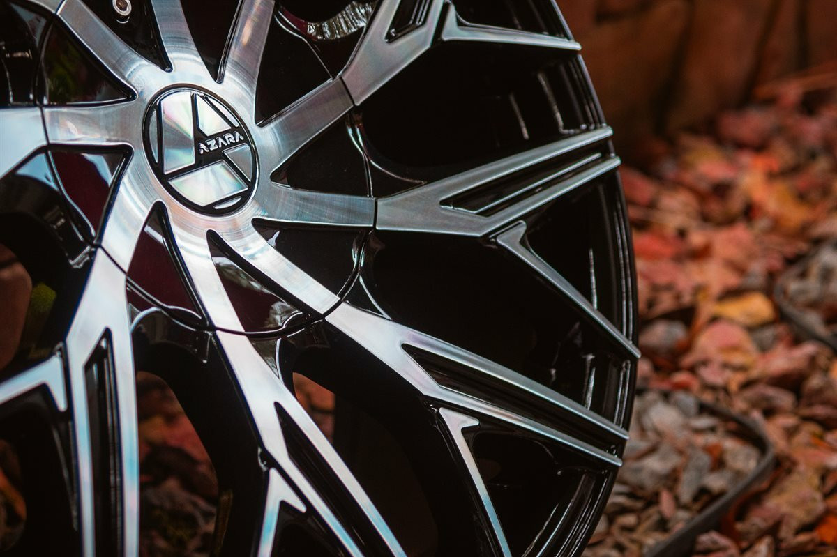 Azara AZA-527 Wheels 22 Inch 5x115 5x120 Gloss Black & Machined A2i Wh