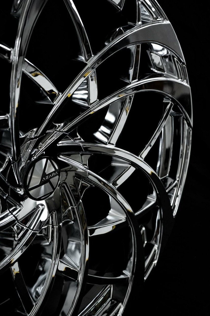 18" Azara AZA-540 Nano Chrome 18x8 Wheel 5x4.5 5x120 35mm Rim