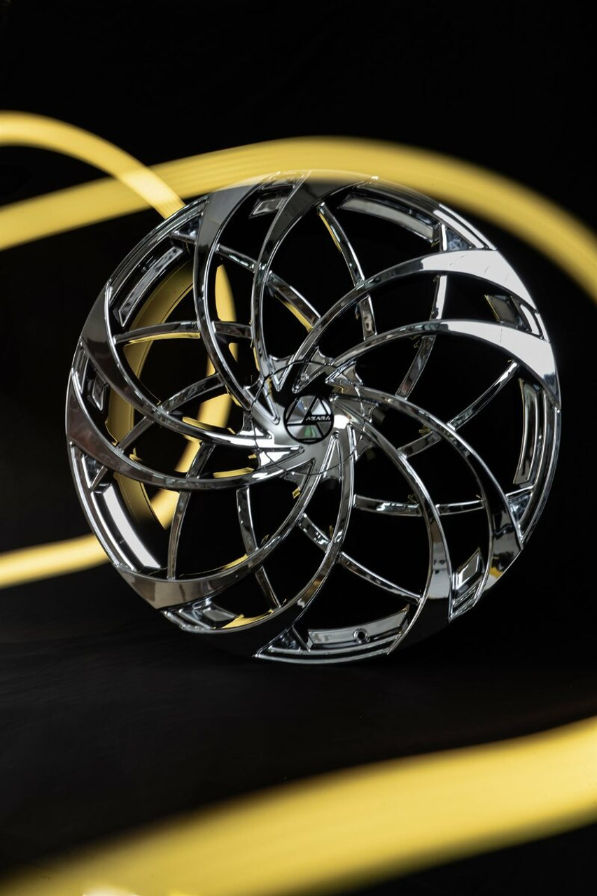 18" Azara AZA-540 Nano Chrome 18x8 Wheel 5x4.5 5x120 35mm Rim
