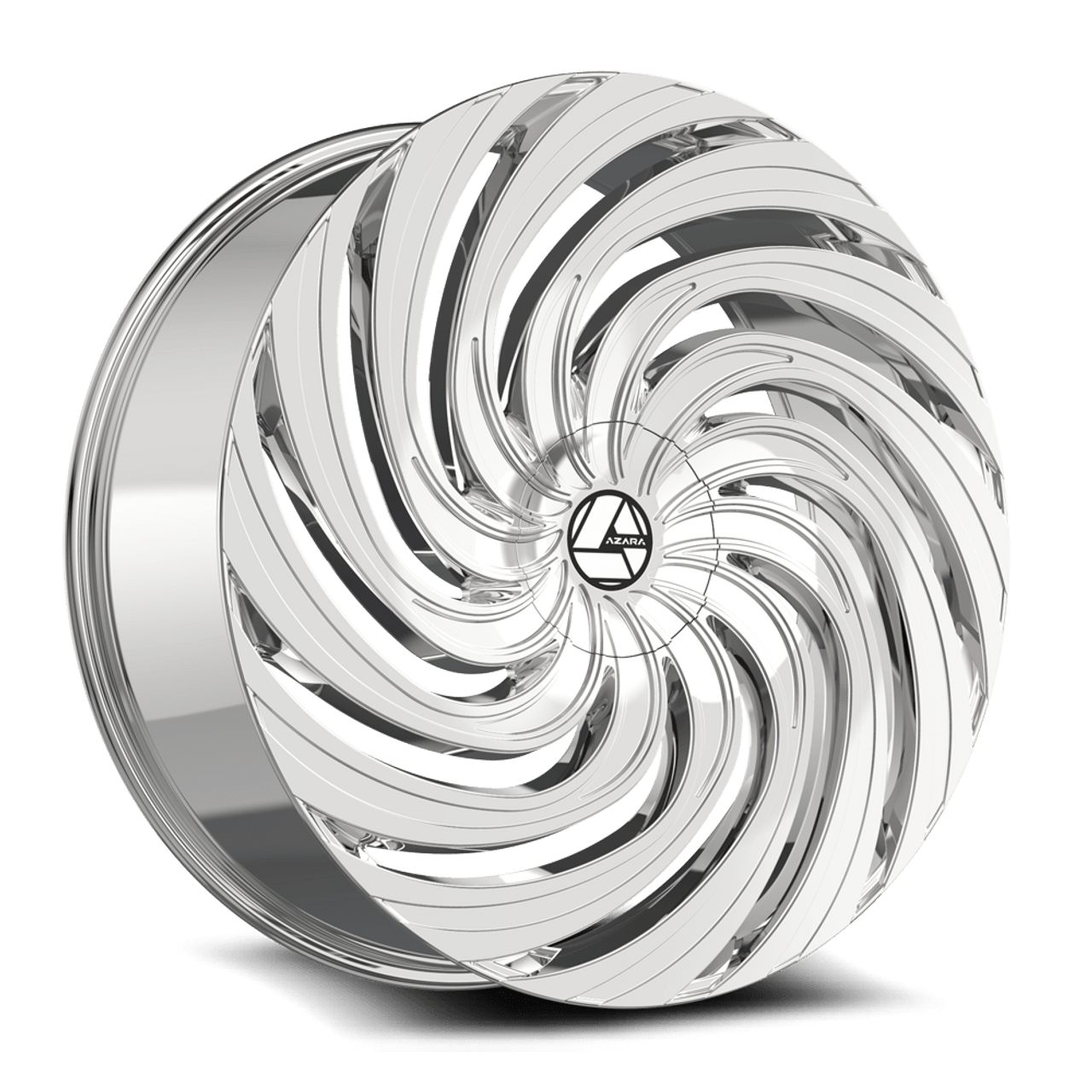 Set 4 30" Azara AZA-535 Chrome 30x9.5 Wheels 6x135 6x5.5 22mm Rim For Chevy Ford